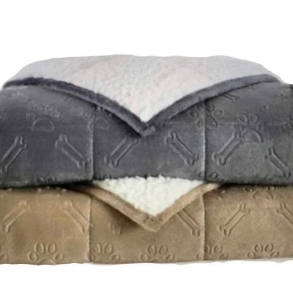 Therapedic Weighted Pet Blanket Gray LARGE - Picture 4 of 4